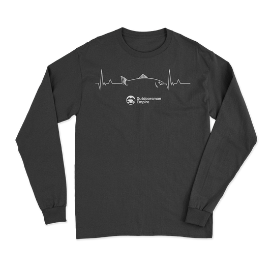 Fishing Cardiogram Long Sleeve Shirt