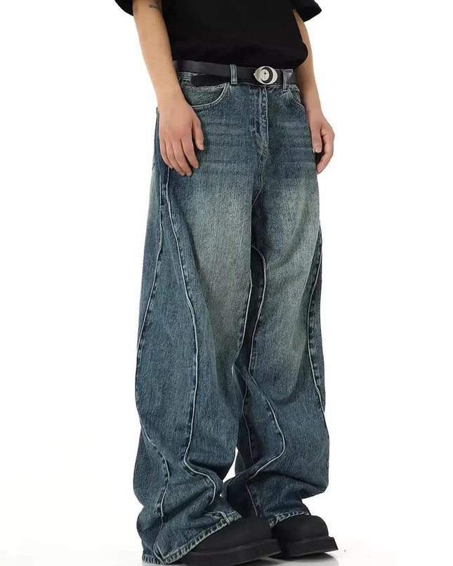 Twisted Seam Baggy Jeans
