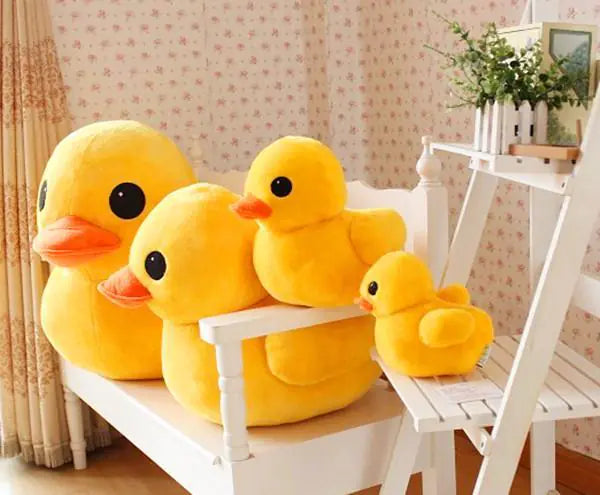 Yellow Duck Plush Toy and Pillow
