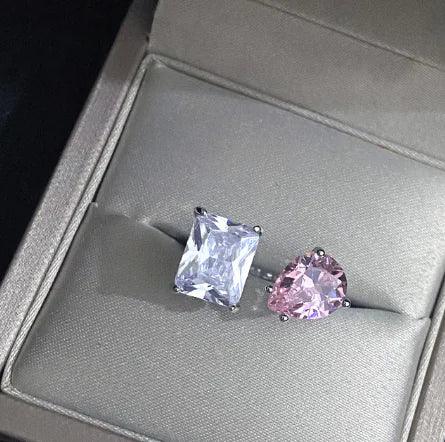 Radiant Two Stone Ring