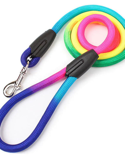Colorful Nylon Round Hand Holding Dog Rope Pets Supplies