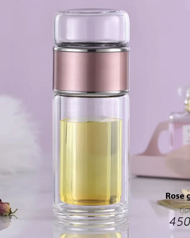 Double-layer Borosilicate Glass Tea Infuser