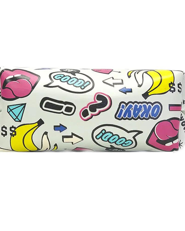 Makeup Bag Rocking In White