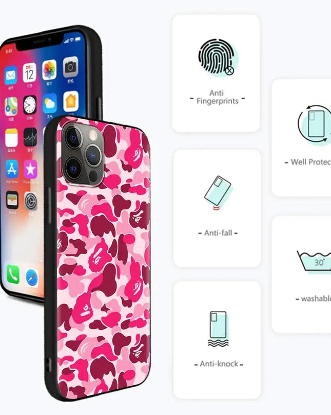 Camouflage Camo Phone Case For iPhone 14 13 12 11 Pro XR Max XR X 8 7 6s 6 Plus 13mini 12mini