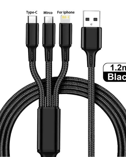 3 in 1 Type C USB Cable