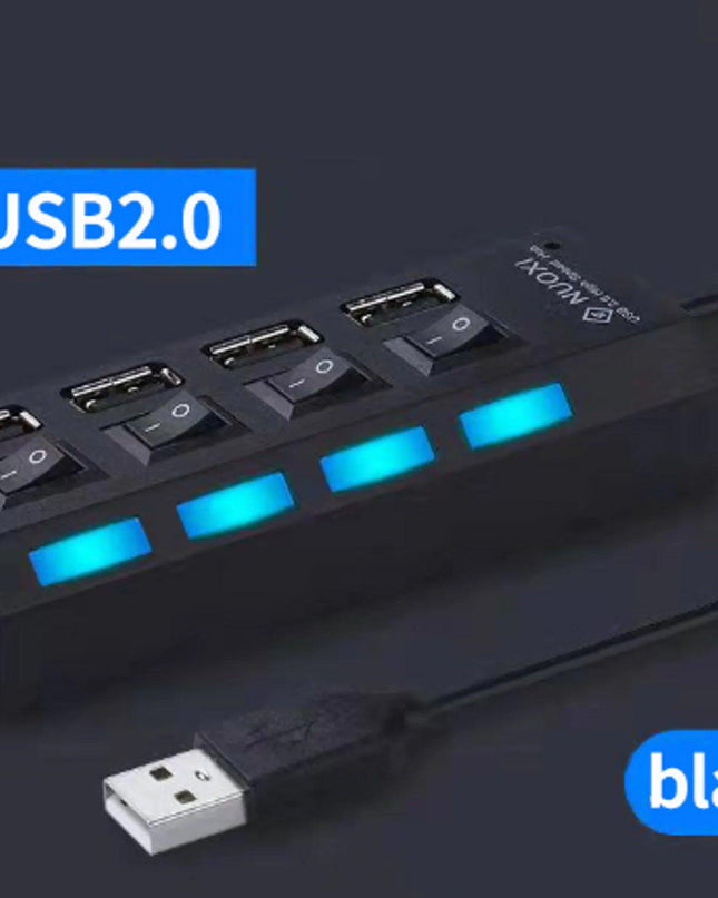 USB Hub 2.0 Hub Multi USB Splitter With Switch