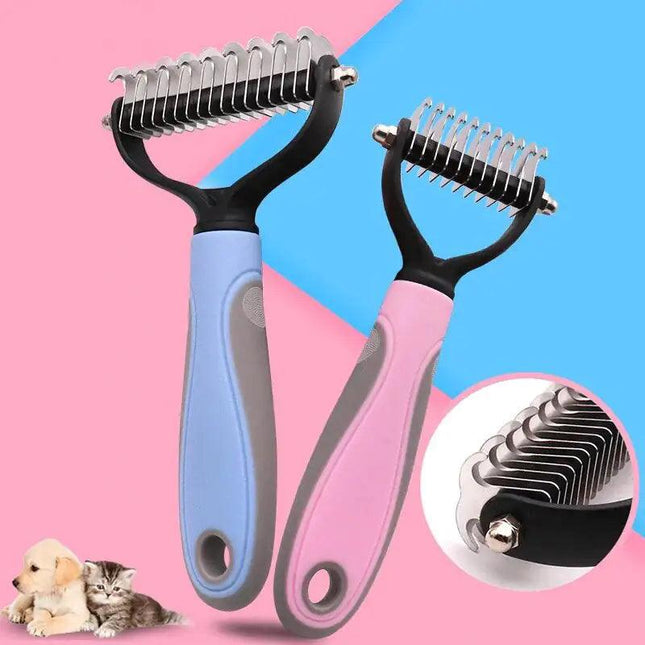 Pet Brush Double-Sided Hair Removal Comb