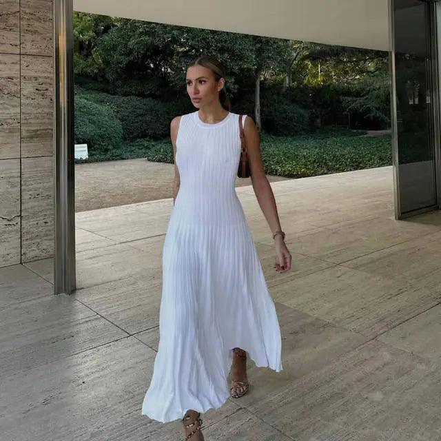Luxurious Knitted Long Dress