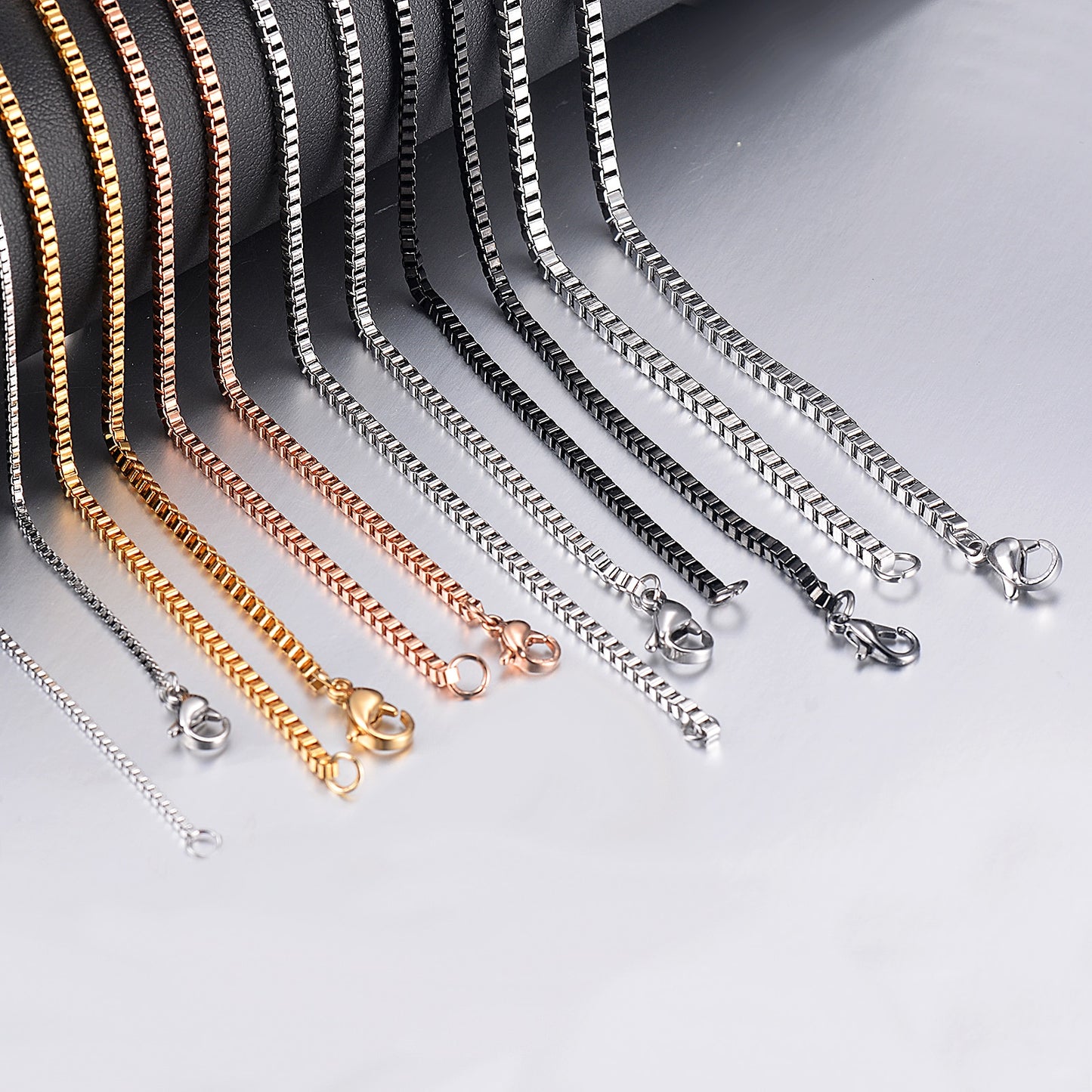 Stainless Steel Box Chain Necklace