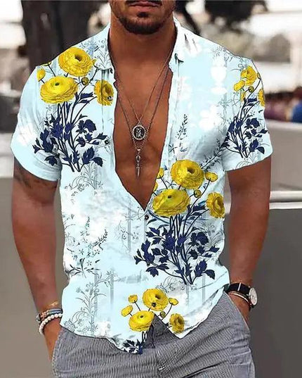 Summer Hawaiian Floral Shirts