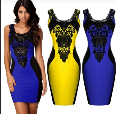 Gothic Embroidered Sleeveless Dress