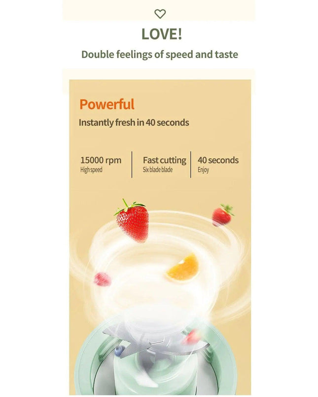 Mini Portable Electric USB Blender