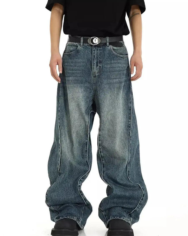 Twisted Seam Baggy Jeans