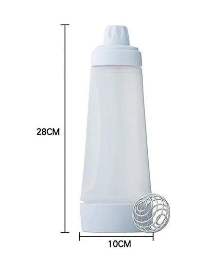 Waffle Pancake Batter Shaker Bottle