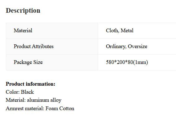 Aluminum Armrest for Elderly Support