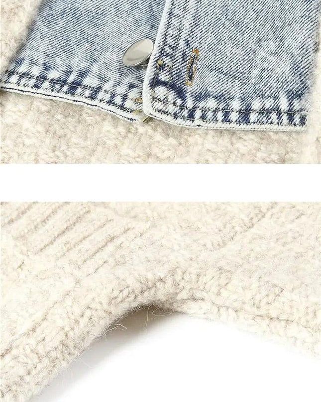 Denim Knit Sweater