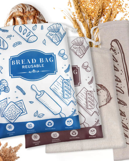 4-Pack Bread Bags