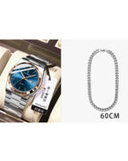 930 Rose Gold And Blue Noodles / With Necklace