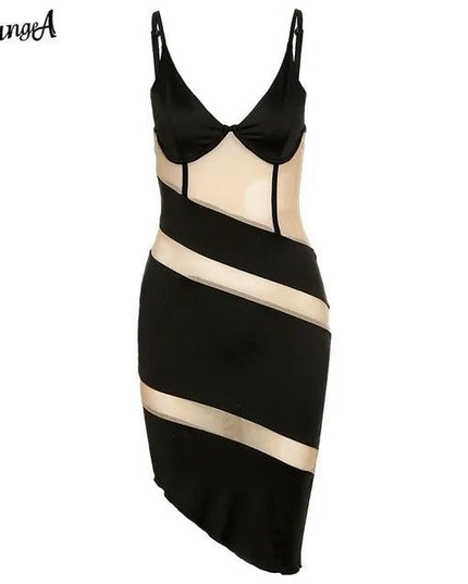 V-Neck Sleeveless Dress