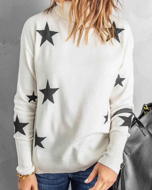 Star Print Sweater