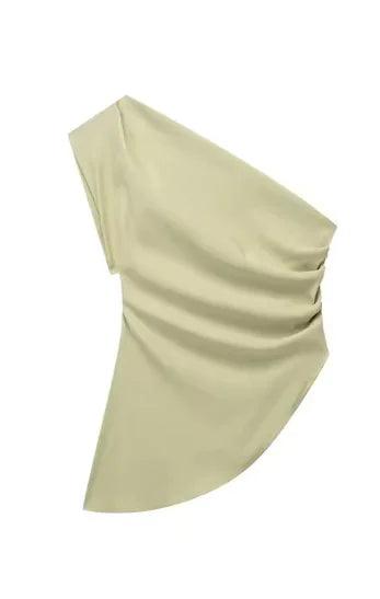 Single Shoulder  Asymmetric Vest