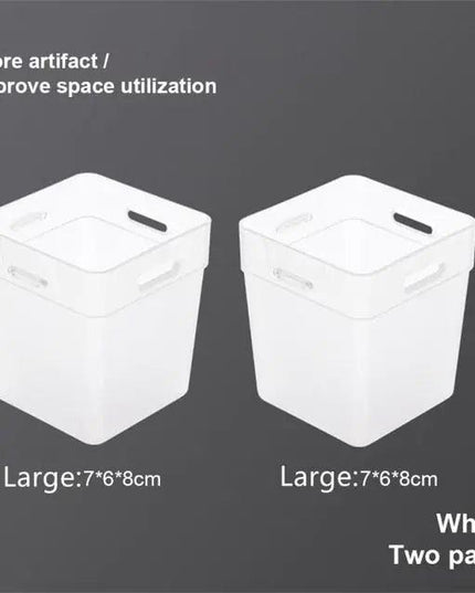 2Pcs Refrigerator Organizer Bins