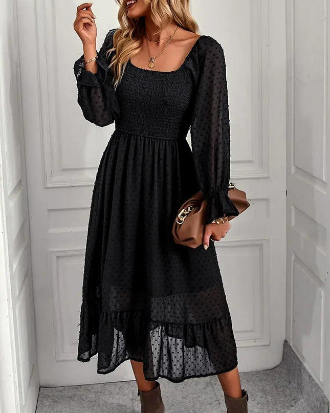 GAOVOT Ruffle Dress