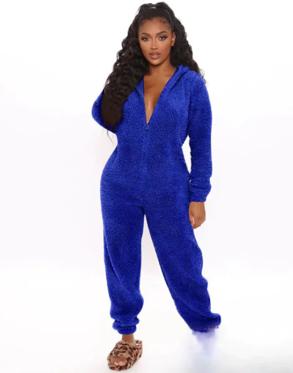 Cozy Plush One-Piece Pajamas