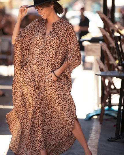 Wide Dress -Cheetah