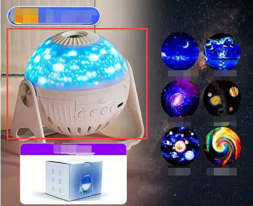 Rotating Magic Diamond Projection Lamp