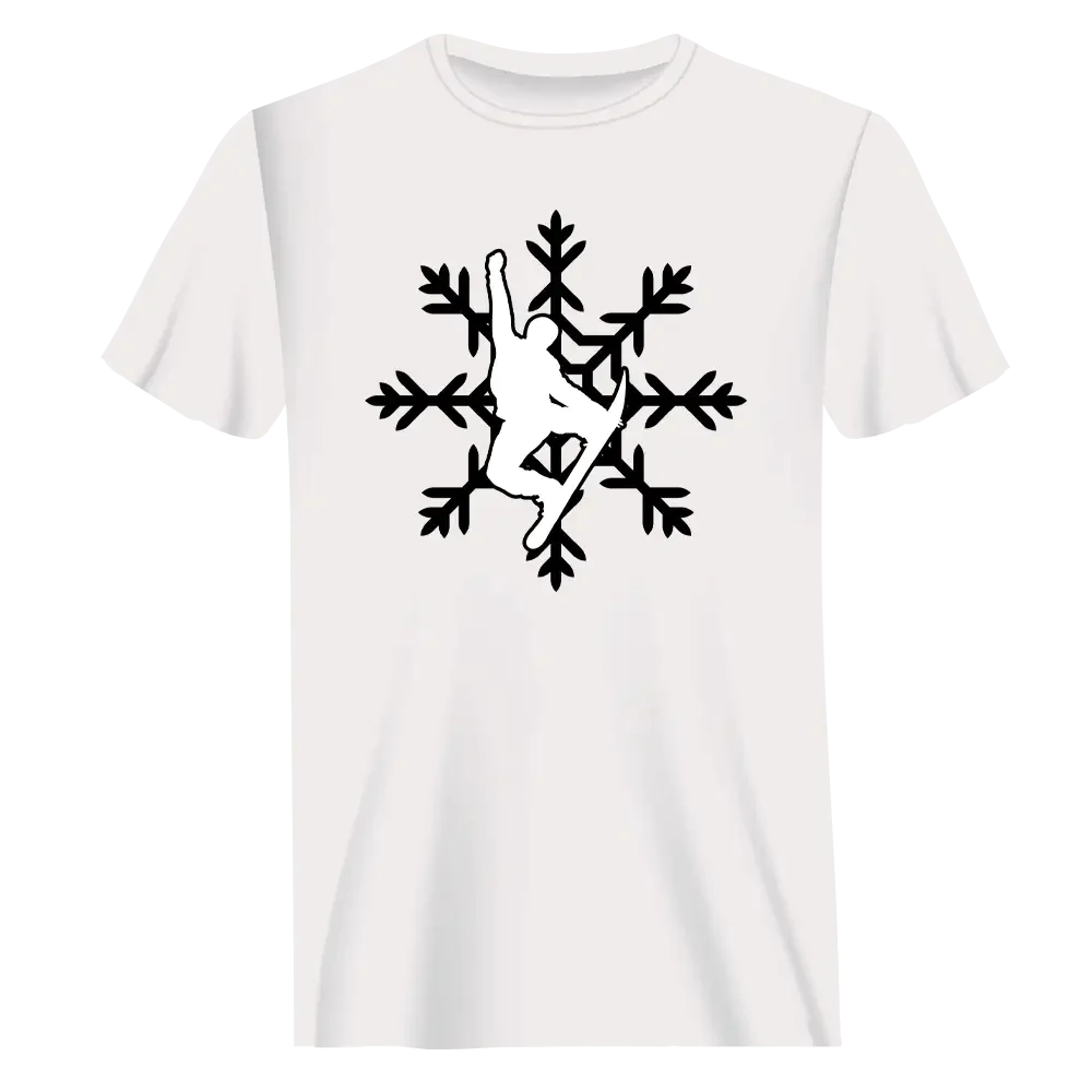 Snowboard Snowflake T-Shirt