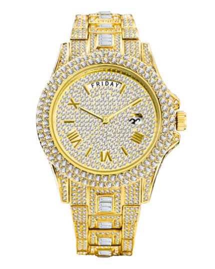 Masculino Diamond Quartz Watches