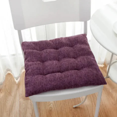 Nordic-Style Thick Linen Seat Cushion