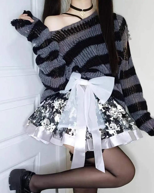 Knitted Striped Sweater