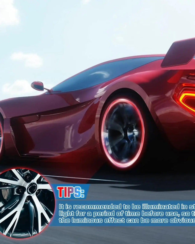 Glow in The Dark Tire Valve Caps