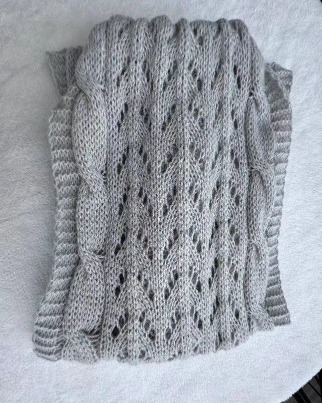 Knitted Double Sleeve Shawl