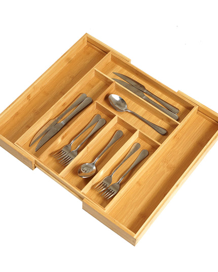 Bamboo Cutlery Organizer