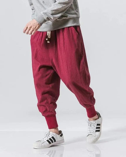 Cotton Linen Harem Pants