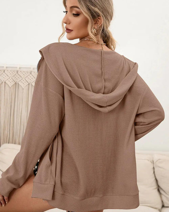 Hooded Sweater Dress Pullover