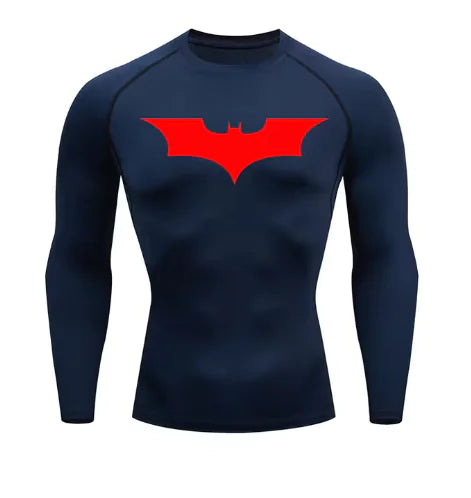 Long Sleeve Compression Batman T-Shirt