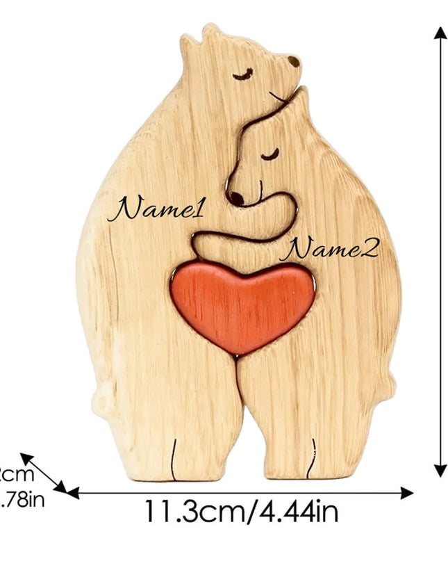 Wooden Animal Puzzle Decor Set