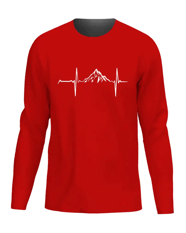 Heartbeat V1 Men Long Sleeve Shirt