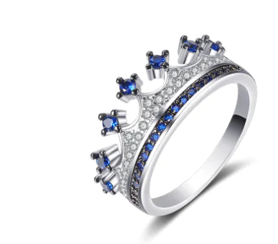 Two-tone Heart Shaped Zircon Ring