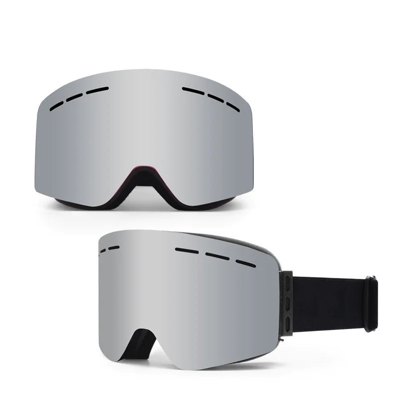 Anti-Fog Ski Goggles with Magnetic Lens