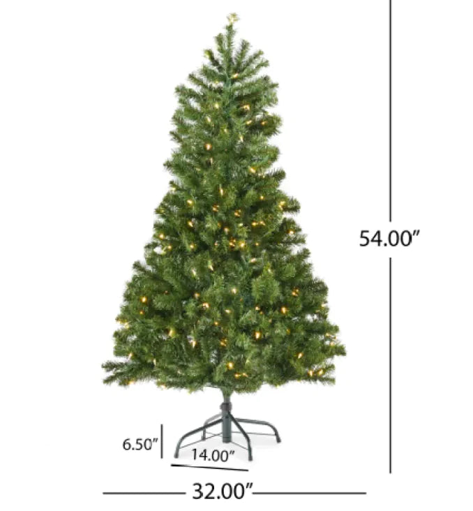 Glow Pine 4.5' Hinged Tree