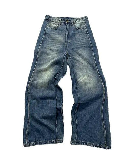 Twisted Seam Baggy Jeans