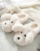 puppy white slides / 36-37(fit for 35-36)