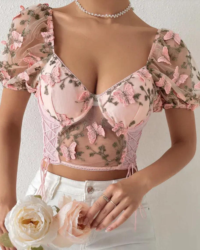 Women's Mesh Spliced Tank Top