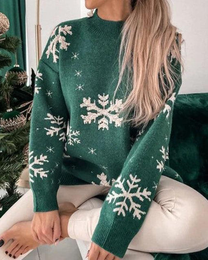 Christmas Sweater Snowflake Jumper