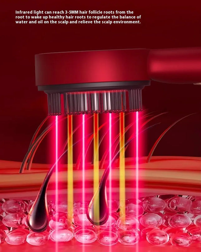 Electric Scalp Massage Comb with Red Light